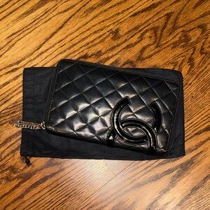 Chanel Wallet Cambon Line With Coin Purse Black